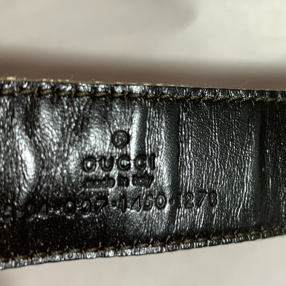GUCCI size SMALL Guccissima GG web leather BELT - Picture 6 of 8